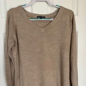 Carol Rose Light Tan Pullover Sweater